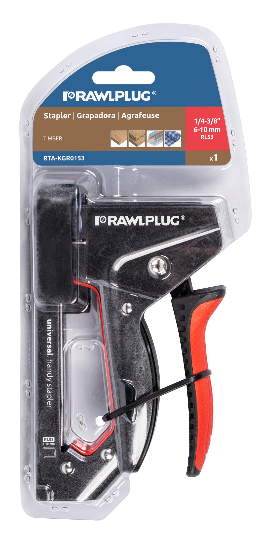 Rawlplug Steel Heavy-Duty Handy Stapler RL53 1/4 - 3/8