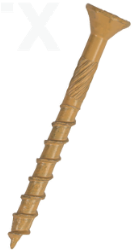PROCUT Construction screw with countersunk head and partial thread