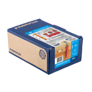 RAWLPLUG UNO UNIVERSAL ANCHOR 1/4 WITH SCREWS 7X1-1/2 [BOX OF 100]