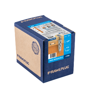 RAWLPLUG UNO UNIVERSAL ANCHOR 3/8 WITH SCREWS 10X1-3/4 [BOX OF 100]