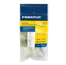 RAWLPLUG RAWLDRIVE - D WITH 7 IN SCREWS